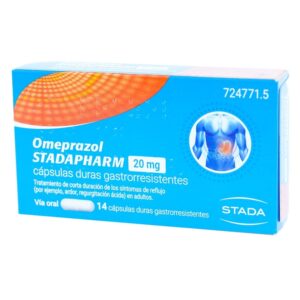 OMEPRAZOL STADAPHARM EFG 20 MG 14 CAPSULAS DURAS