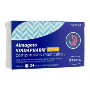 ALMAGATO STADAPHARM 500 MG 24 COMPRIMIDOS MASTICABLES