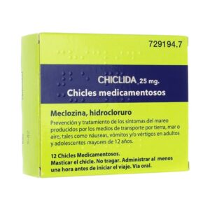 CHICLIDA 25 MG 12 CHICLES