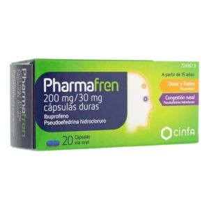 PHARMAFREN 200 MG/30 MG 20 CAPSULAS