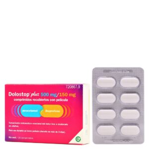 DOLOSTOP PLUS 500 MG/150 MG 16 COMPRIMIDOS