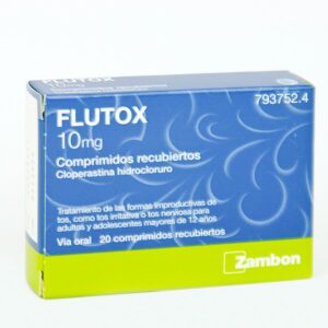 FLUTOX 10 MG 20 GRAGEAS