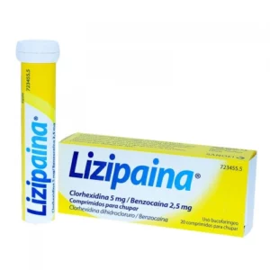 LIZIPAINA CLORHEXIDINA/BENZOCAINA 5/2.5 MG 20