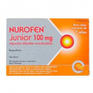 NUROFEN JUNIOR 100 MG 24 CAPSULAS BLANDAS MASTICABLES