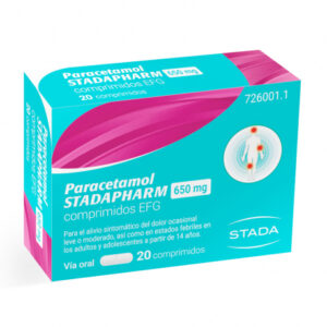PARACETAMOL STADAPHARM EFG 650 MG 20 COMPRIMIDOS